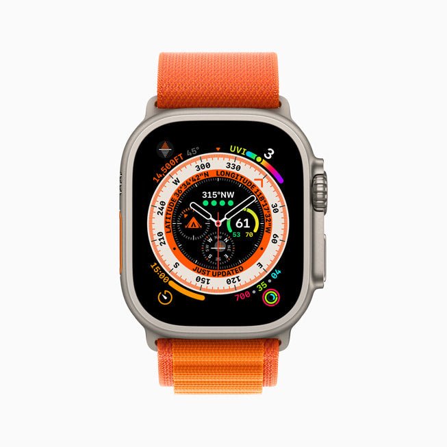 ⌚ SlickGear - Apple Alpine Loop Band – Compatible with Apple Watch Ultra – Orange Edition - Slickgear